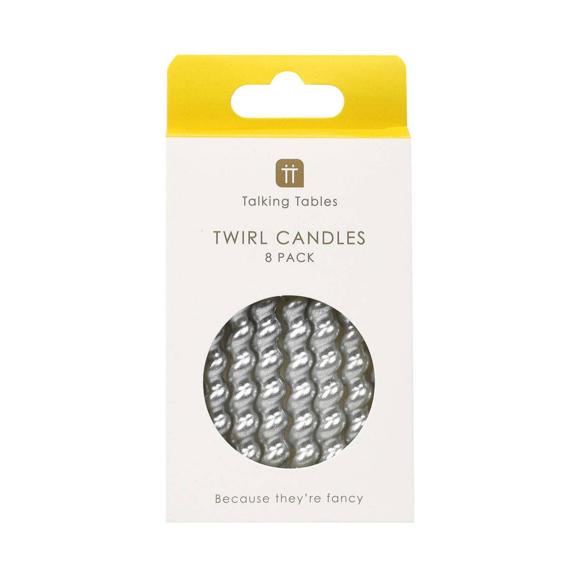 Silver Twirl Birthday Candles - Image 3